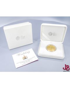 William & Kate Middleton 2011 Royal wedding coin - £5 - Gold plated Silver Proof