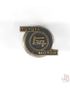 original 1960's Toyota Motors metal badge with nut and bolt fixing