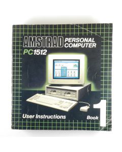 Vintage Amstrad Personal PC1512 - User Instructions Book 1986