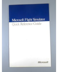 Vintage Microsoft Flight Simulator Quick Reference Guide