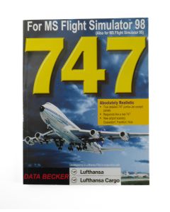 Vintage Microsoft Flight Simulator 98 / 95 Manual - 747 Data Becker Lufthansa