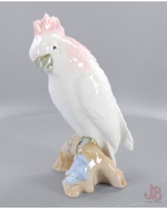 Vintage Royal Dux Pink Cockatoo 1970's excellent condition bird parrot on branch