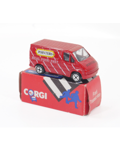 Corgi Model car Ford Transit Van - Pointers Real Food Fast Boxed 1985