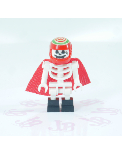 Lego minifigure hs044 Douglas Elton / El Fuego Skeleton Cape Black Square Foot