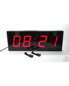 Wharton 400a large bright digital clock - Studio + Wall Brackets 