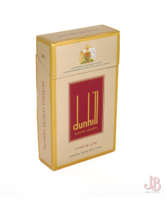 A vintage Dunhill Luxury Length 20 empty cigarette box / packet  - card paper 

