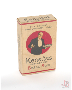 A vintage Kensitas Extra Size 10 empty cigarette box / packet 