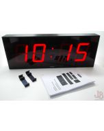 Wharton 400a large bright digital clock - Studio - Manual + Wall Brackets 