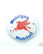 Old vintage pin badge - Mobilgas - Mobiloil - Pegasus - Motoring