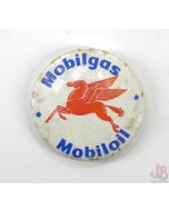 Old vintage pin badge - Mobilgas - Mobiloil - Pegasus - Motoring