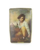 Vintage Tin with Raeburn painting - Boy With a Rabbit - MacFarlane Lang ?

