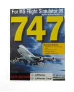 Vintage Microsoft Flight Simulator 98 / 95 Manual - 747 Data Becker Lufthansa