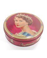 Vintage 1953 Gray & Dunn Queen Elizabeth Coronation Biscuit Tin Scottish