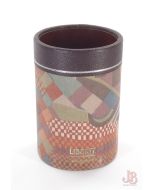 Liberty of London fabric covered pen / pencil pot - desk tidy - fabric & leather