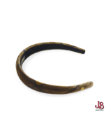 Alexandre de Paris headband - Padded Brown Velvet - Alice style