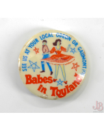 1961 vintage pin badge - Babes in Toyland - Film - Cinema Odeon Gamont - Cinema