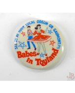 1961 vintage pin badge - Babes in Toyland - Film - Cinema Odeon Gamont - Cinema