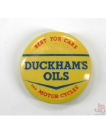 1960's vintage pin badge - Duckham's Oils - Motoring - Motorcar - Motorcycle 