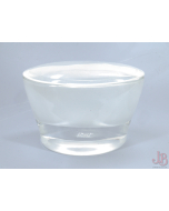 Frosted Glass Dish / Bowl / Box with lid - Bathroom Soap Trinkets