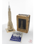 1930's Skyline 3 Dimentional Wooden jigsaw puzzle - Chrysler Building - Kawin 