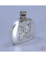 Vintage 1980's Ari Norman solid sterling silver miniature Scent bottle Butterfly