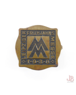 Original brass 1930 Leipziger Frühjahrs Messe numbered Leipzig trade fair badge