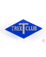 Vintage 1960's plastic TREX T CLUB badge - safety pin - vegetable oil / fat 