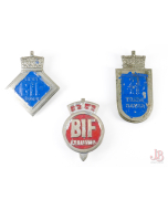 3 x Old BIF B.I.F. British Industries Fair Buyer Exhibitor badges Numbered Gaunt