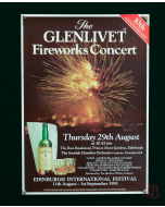 Original 1991 Poster - The Glenlivet Firework Concert Edinburgh Festival Display